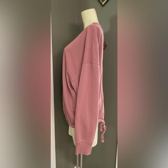 Old Navy Loose French Terry Tie Open Back Sweatshirt Cutout Women’s XL - Picture 11 of 12